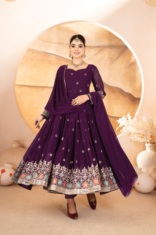 Athena's Beautiful Anarkali Suit Set