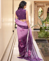 Purple Color Weightless Marble Saree