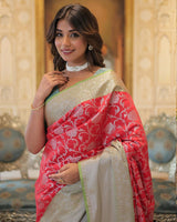Red Color Kanjivaram Soft Silk Saree