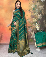 Green Color Viscose Dolla Silk Saree