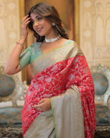 Red Color Kanjivaram Soft Silk Saree