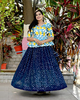 Yellow color Designer Readymade Lehenga Choli