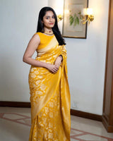Beautiful Wedding Wear Soft Silk Saree