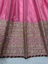 Light Pink Color Gown in Chinon Silk With Sequence Embroidery and Dupatta