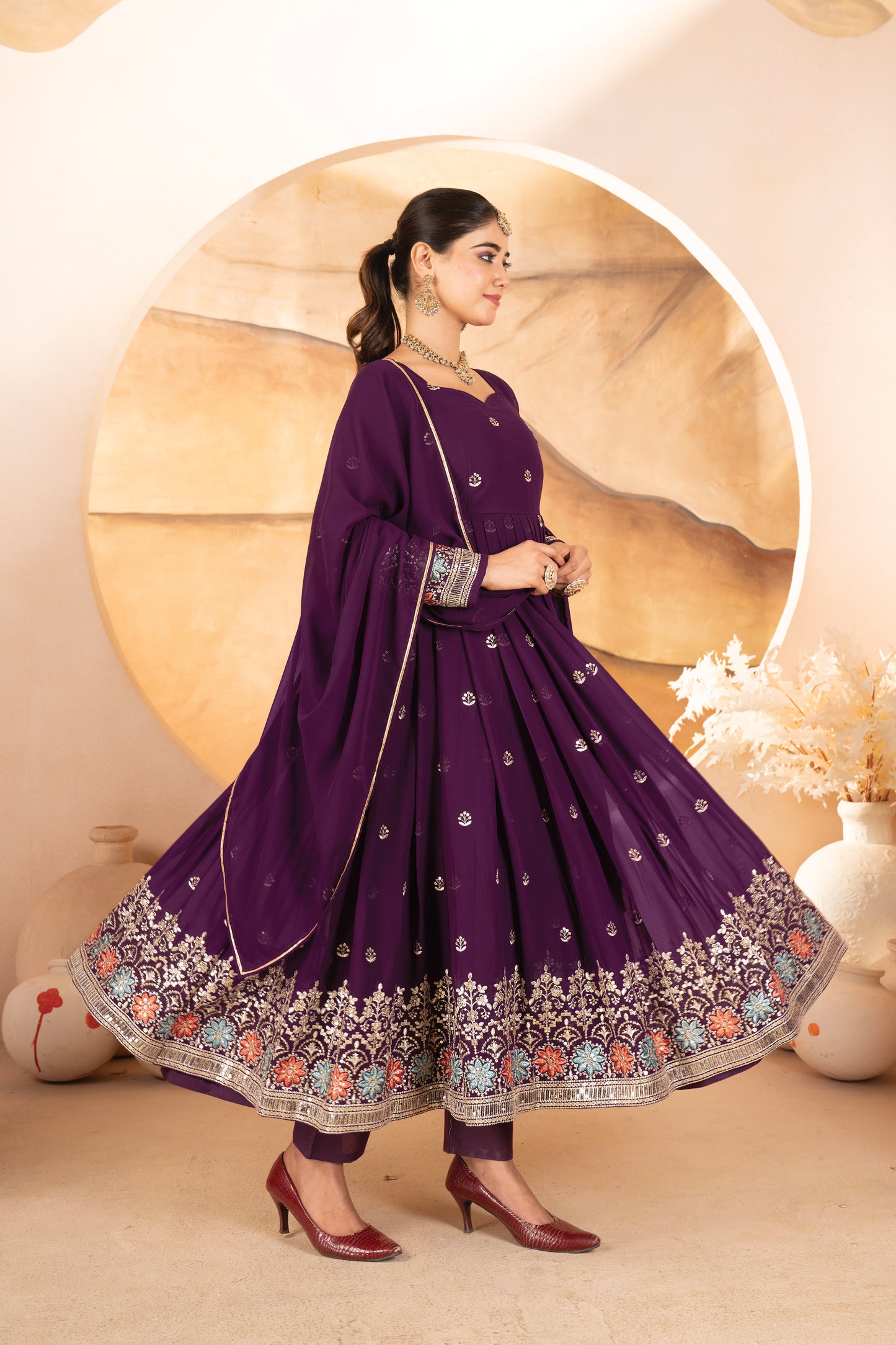 Athena's Beautiful Anarkali Suit Set