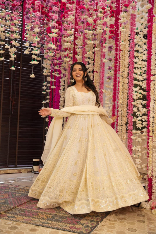 Madhvi Heavy Embroidered Maxi Set