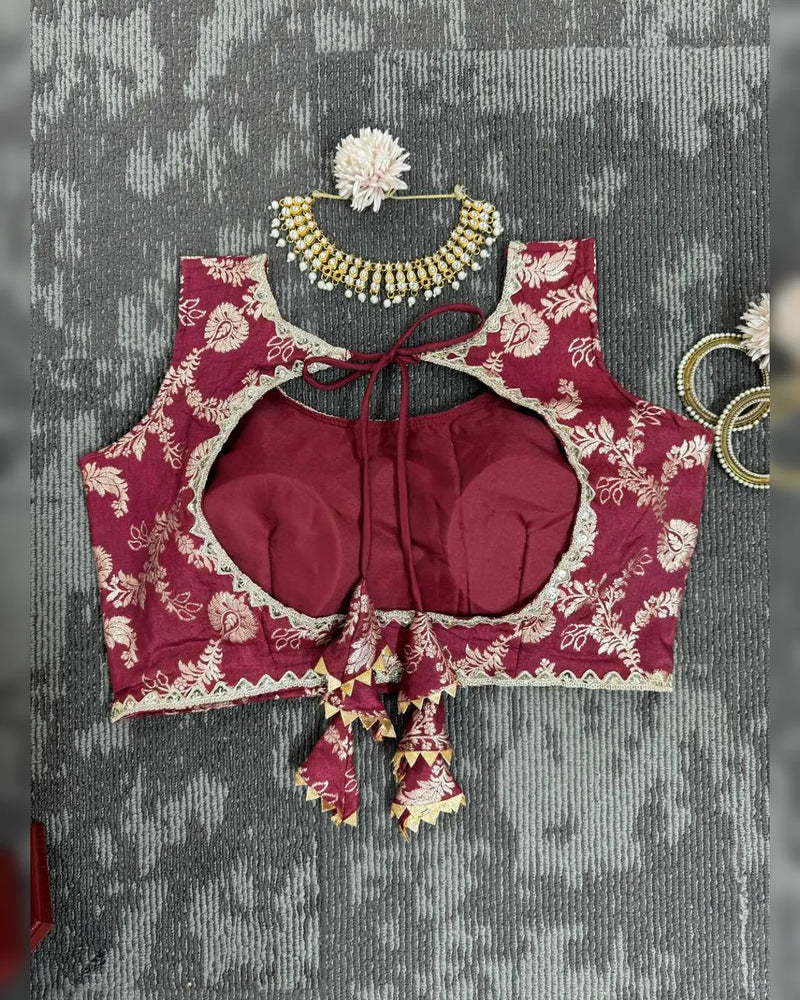Wedding Special Jacquard and Coding with Sequence Work Lehenga Set