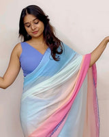 Muskan Tiwary in Alia Bhatt Inspired Pre Drapped Saree