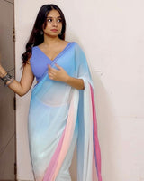 Muskan Tiwary in Alia Bhatt Inspired Pre Drapped Saree