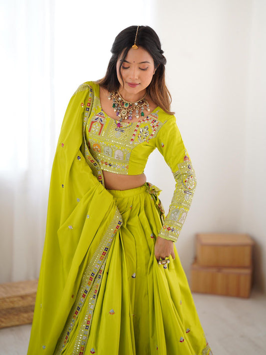 Designer Crepe Silk Chaniya Choli for Navratri