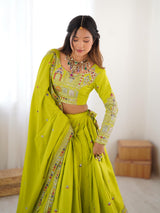 Designer Crepe Silk Chaniya Choli for Navratri
